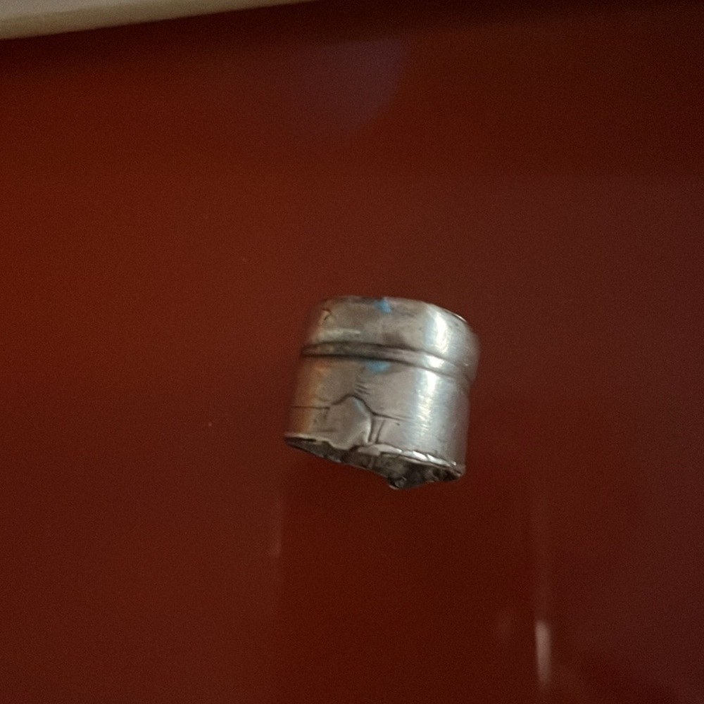 Solid Vintage Silver Ring From Barcelona - image 3